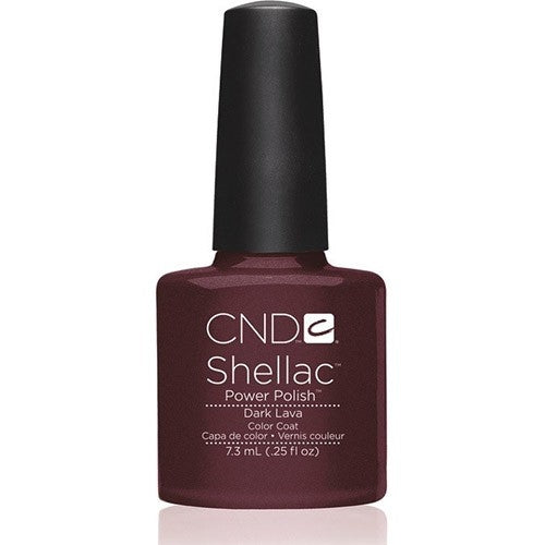 CND Shellac Dark Lava 7.3ml gel polish bottle