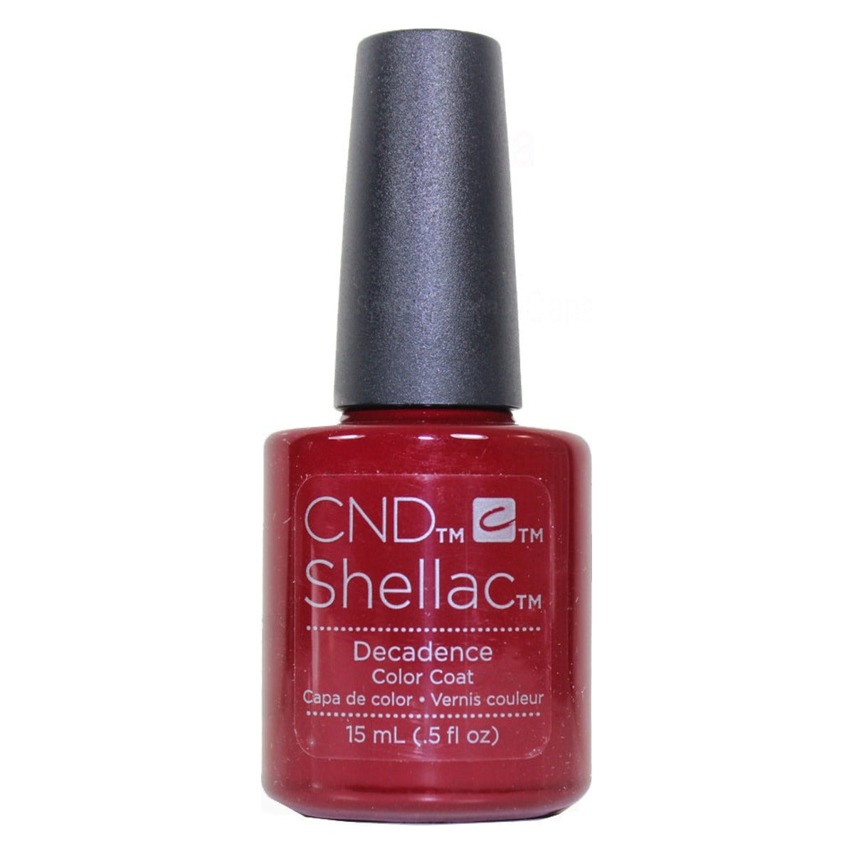 CND SHELLAC™ Decadence Gel Polish 15ml bottle on white background