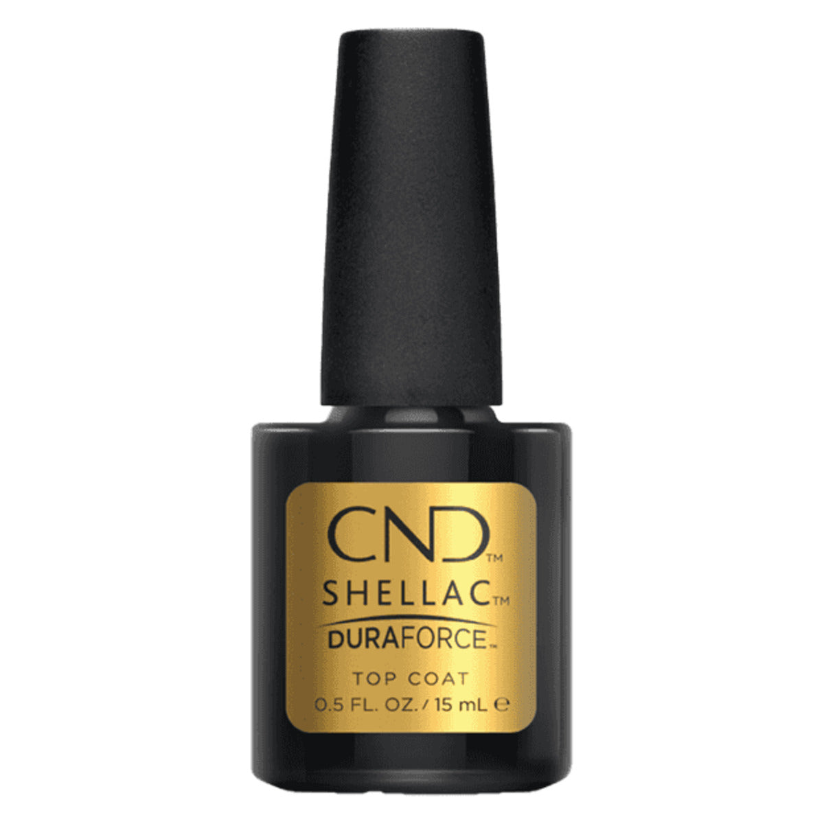 CND SHELLAC™ Duraforce Top Coat 15ml – HEMA & TPO Free bottle on white background