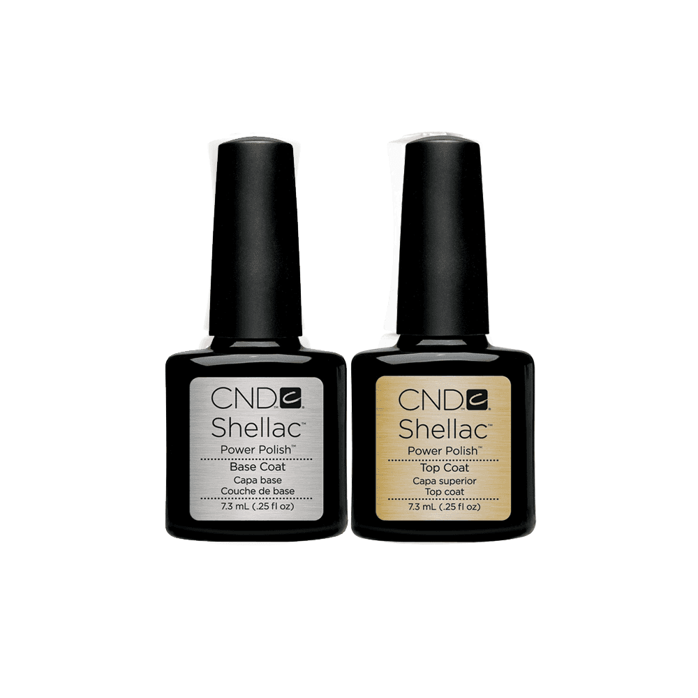 CND Shellac Gel Polish Essentials 7.3ml - Base Coat & Top Coat