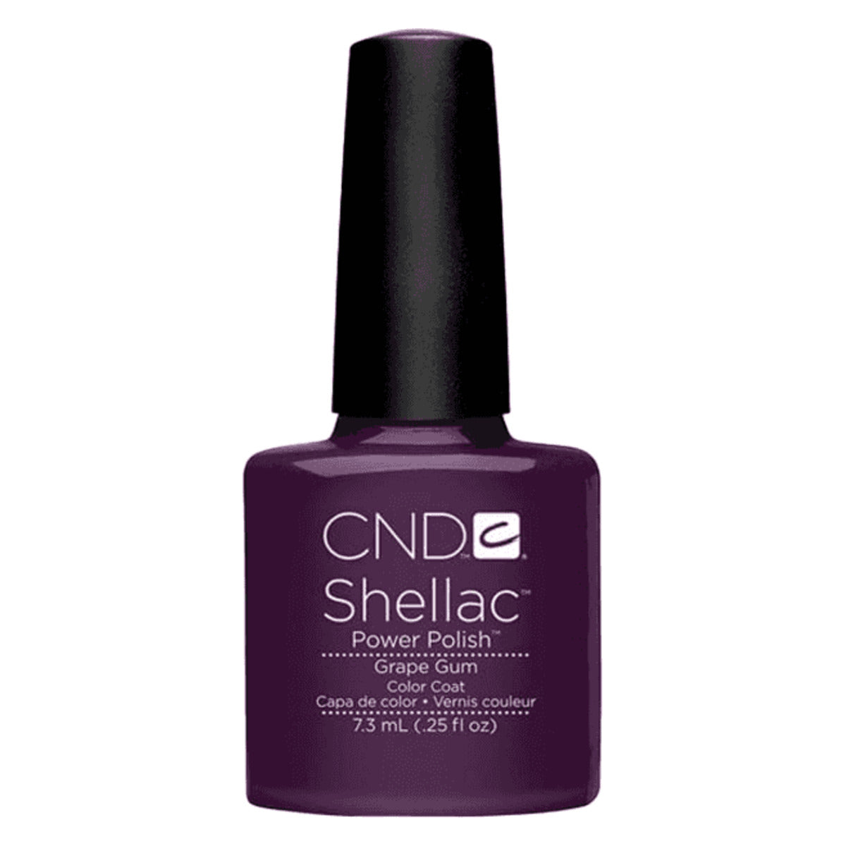 CND SHELLAC™ Grape Gum Gel Polish 7.3ml bottle on white background