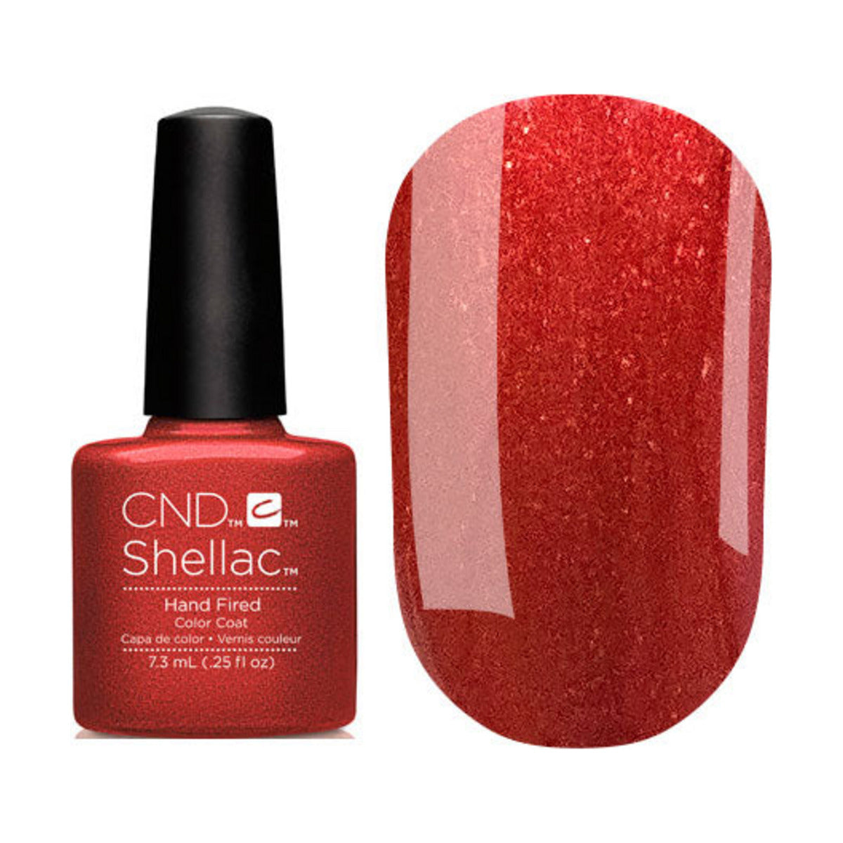 CND SHELLAC™ Hand Fired Gel Polish 7.3ml bottle on white background