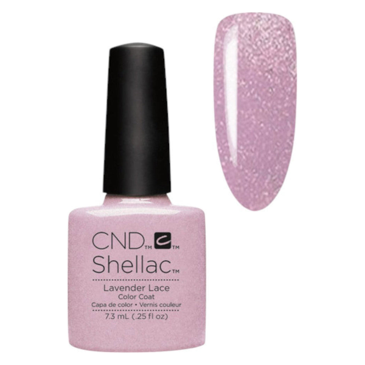 CND SHELLAC™ Lavender Lace Gel Polish 7.3ml bottle on white background