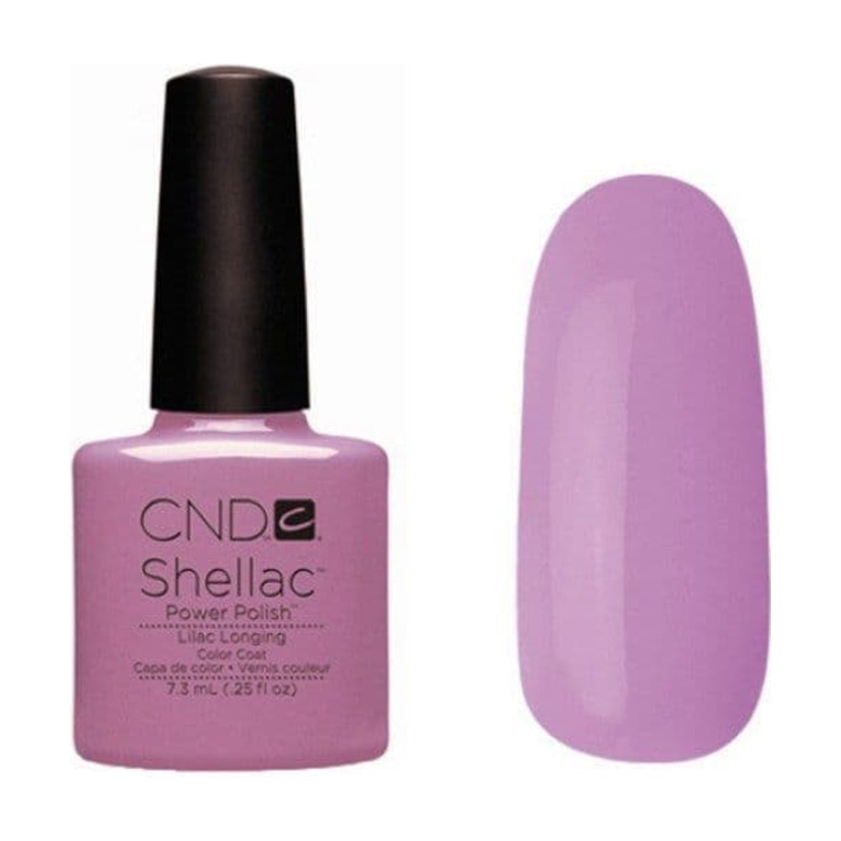 CND SHELLAC™ Lilac Longing Gel Polish 7.3ml – HEMA & TPO Free bottle on white background