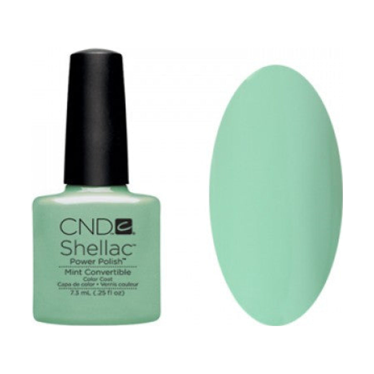 CND SHELLAC™ mint convertible Gel Polish 7.3ml – HEMA & TPO Free bottle on white background