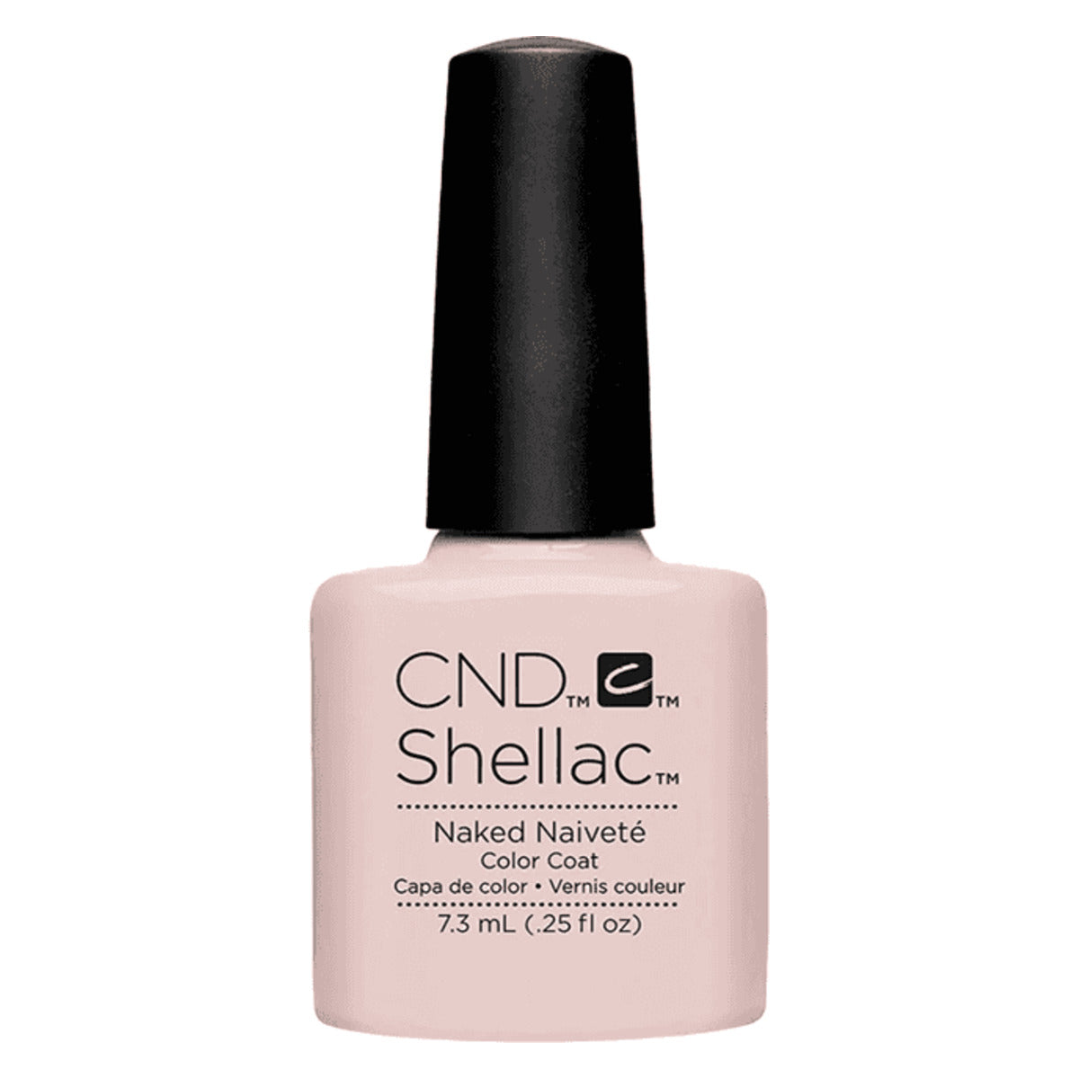 CND SHELLAC™ Naked Naivete Gel Polish 7.3ml bottle on white background