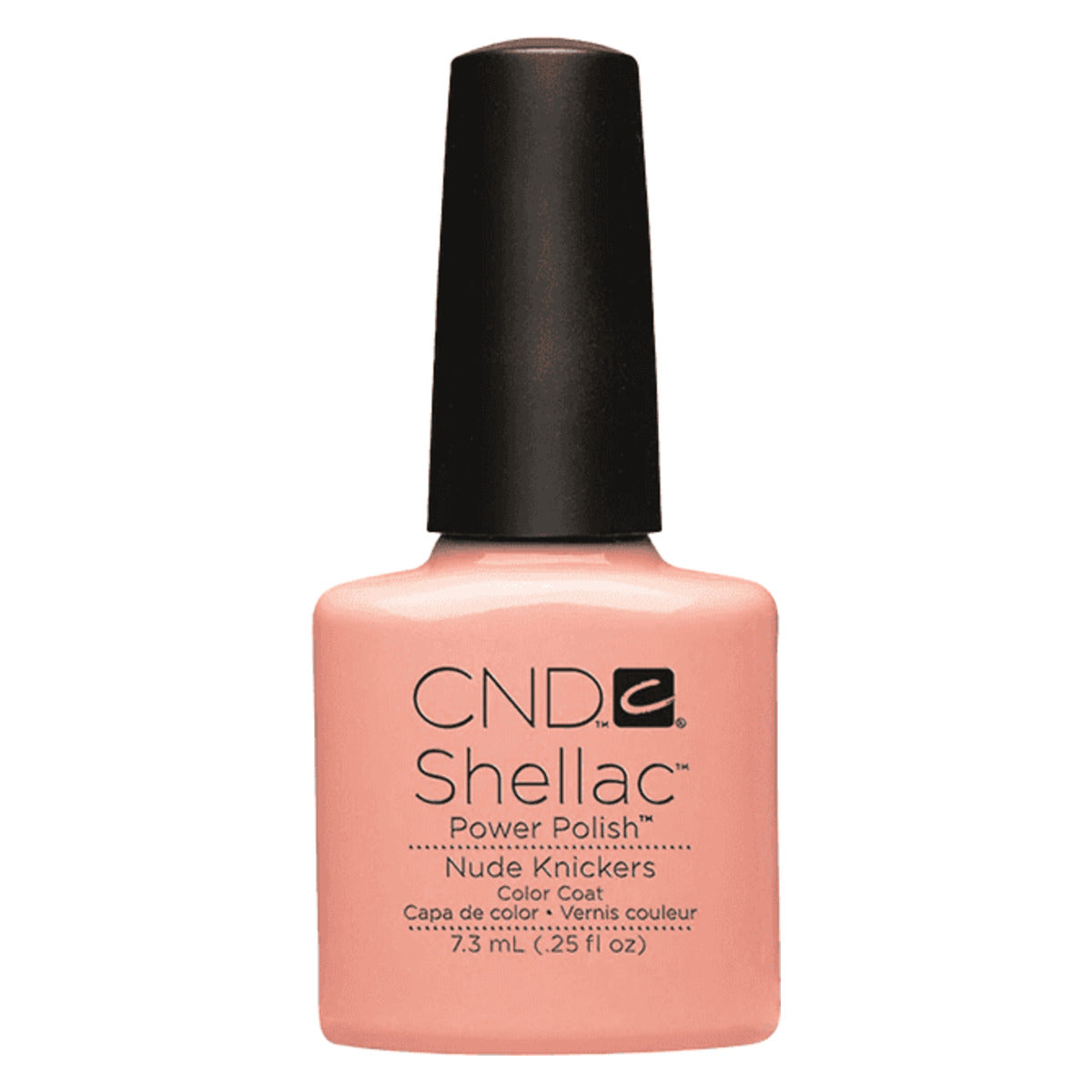 CND SHELLAC™ Nude Knickers Gel Polish 7.3ml bottle on white background