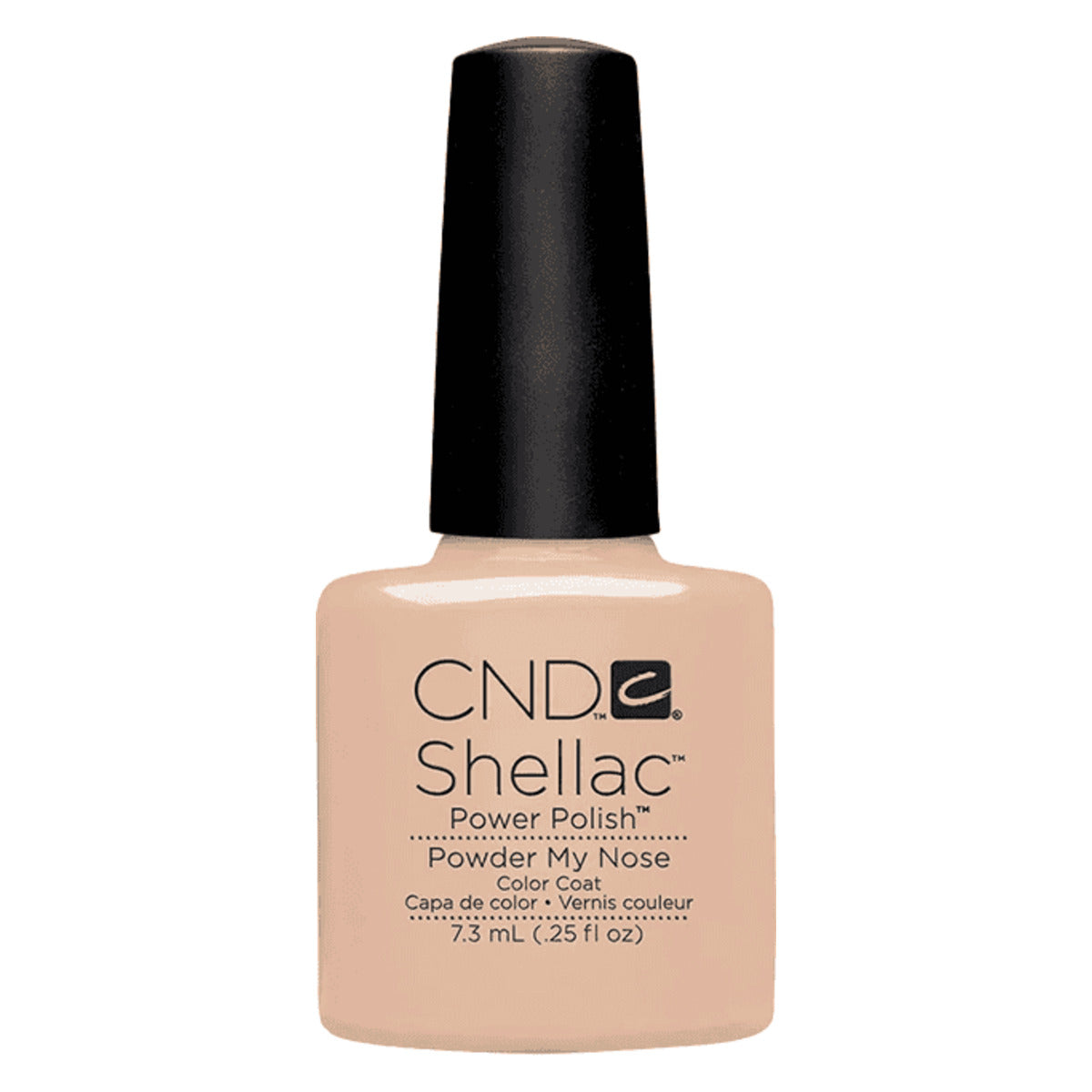 CND SHELLAC™ Powder My Nose Gel Polish 7.3ml bottle on white background