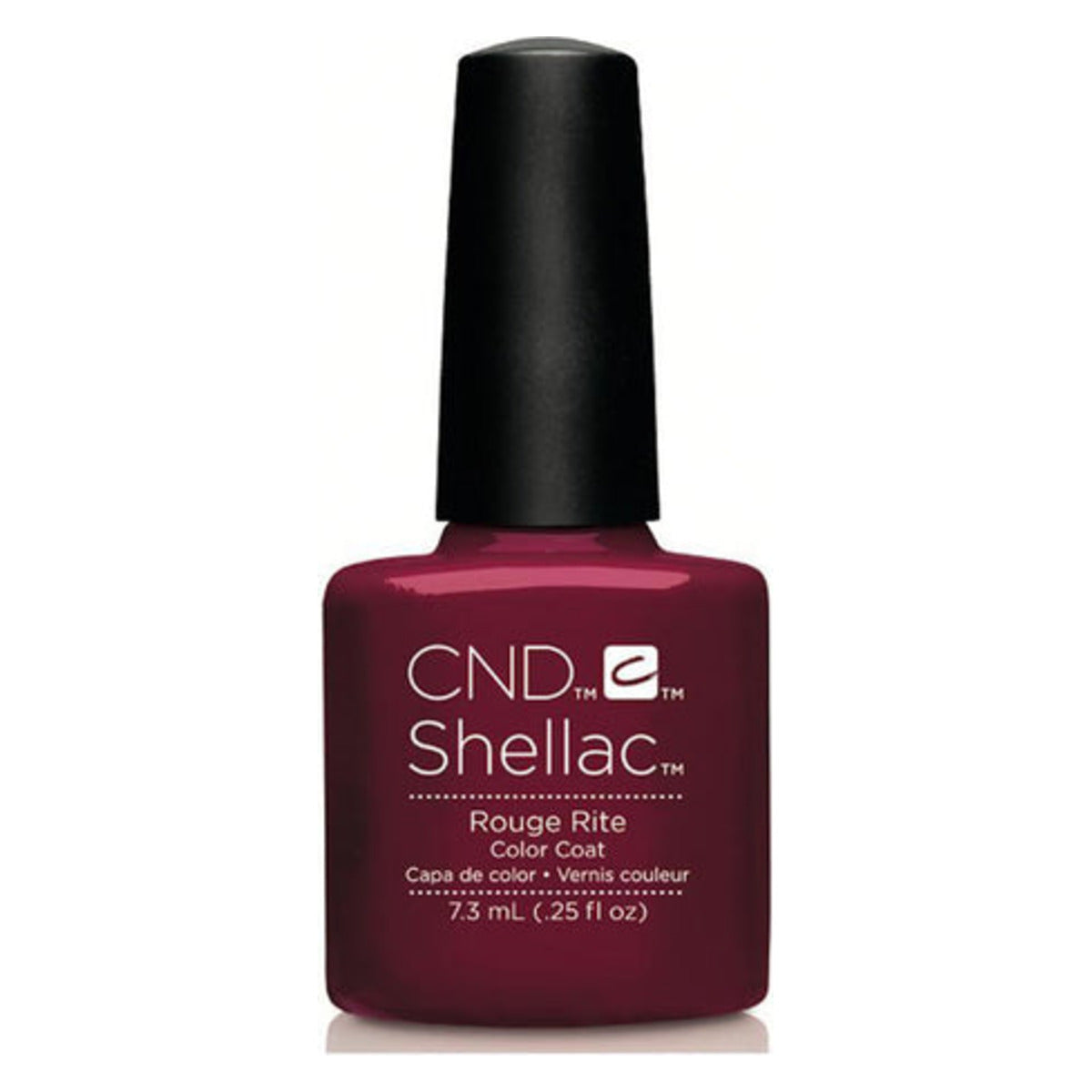 CND SHELLAC™ Rouge Rite Gel Polish 7.3ml – HEMA & TPO Free bottle on white background