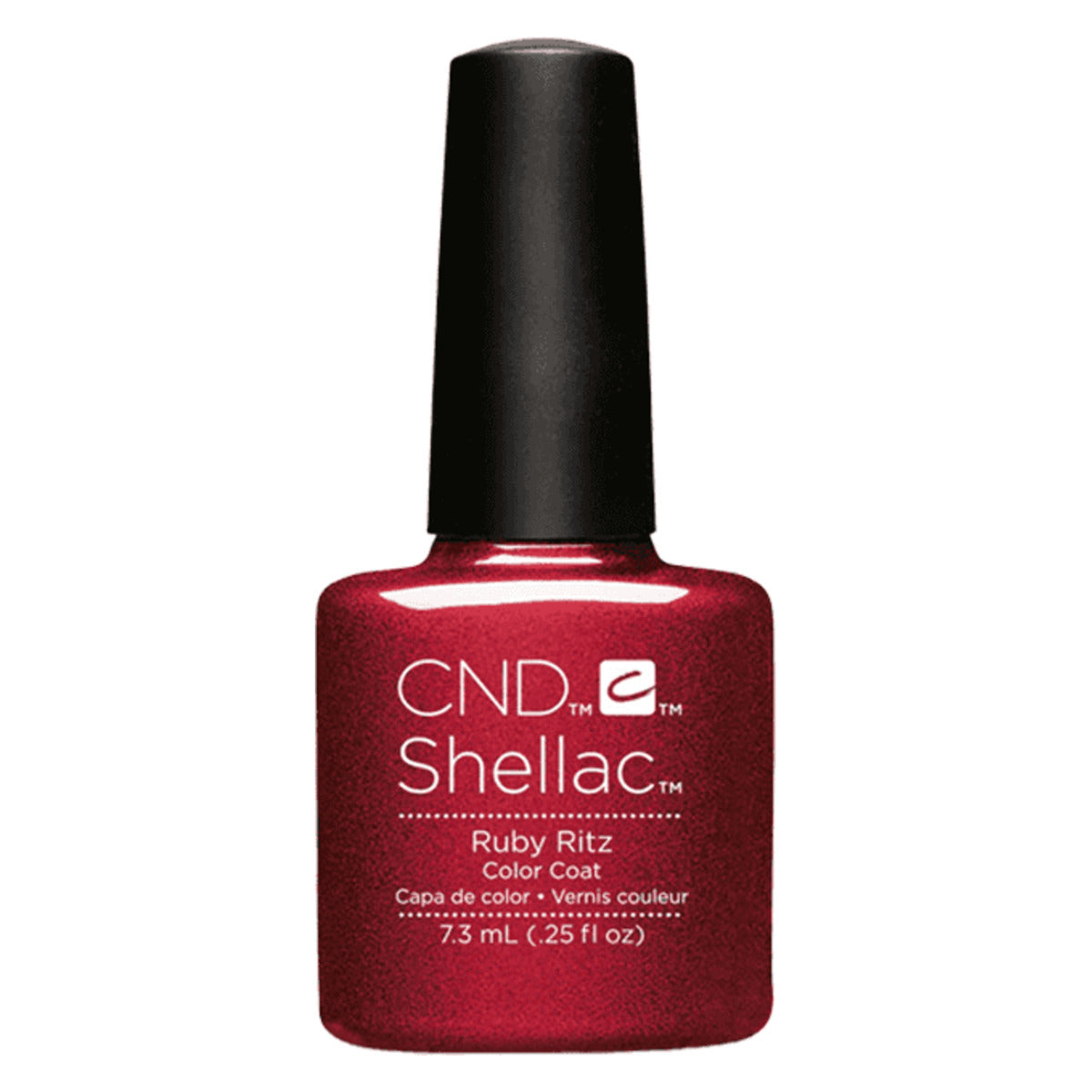 CND SHELLAC™ Ruby Ritz Gel Polish 7.3ml bottle on white background