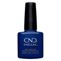 CND SHELLAC™ sassy sapphire Gel Polish 7.3ml – HEMA & TPO Free bottle on white background