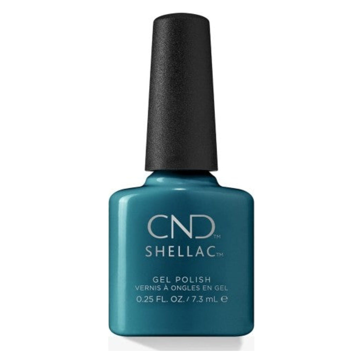 CND SHELLAC™ teal time Gel Polish 7.3ml – HEMA & TPO Free bottle on white background