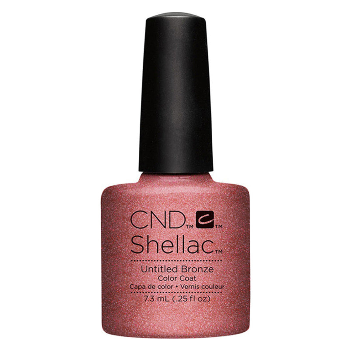 CND SHELLAC™ Untitled Bronze Gel Polish 7.3ml bottle on white background