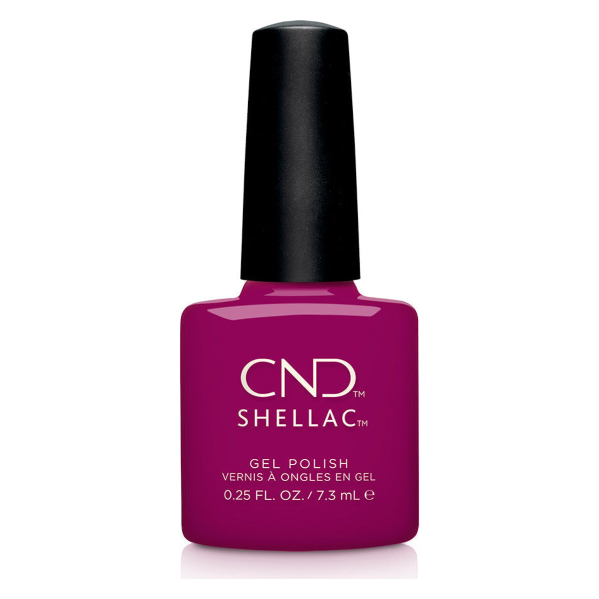 CND SHELLAC™ violet rays Gel Polish 7.3ml bottle on white background