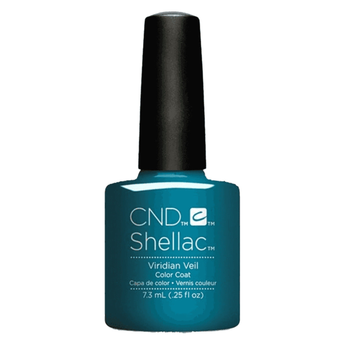 CND SHELLAC™ Viridian Veil Gel Polish 7.3ml bottle on white background