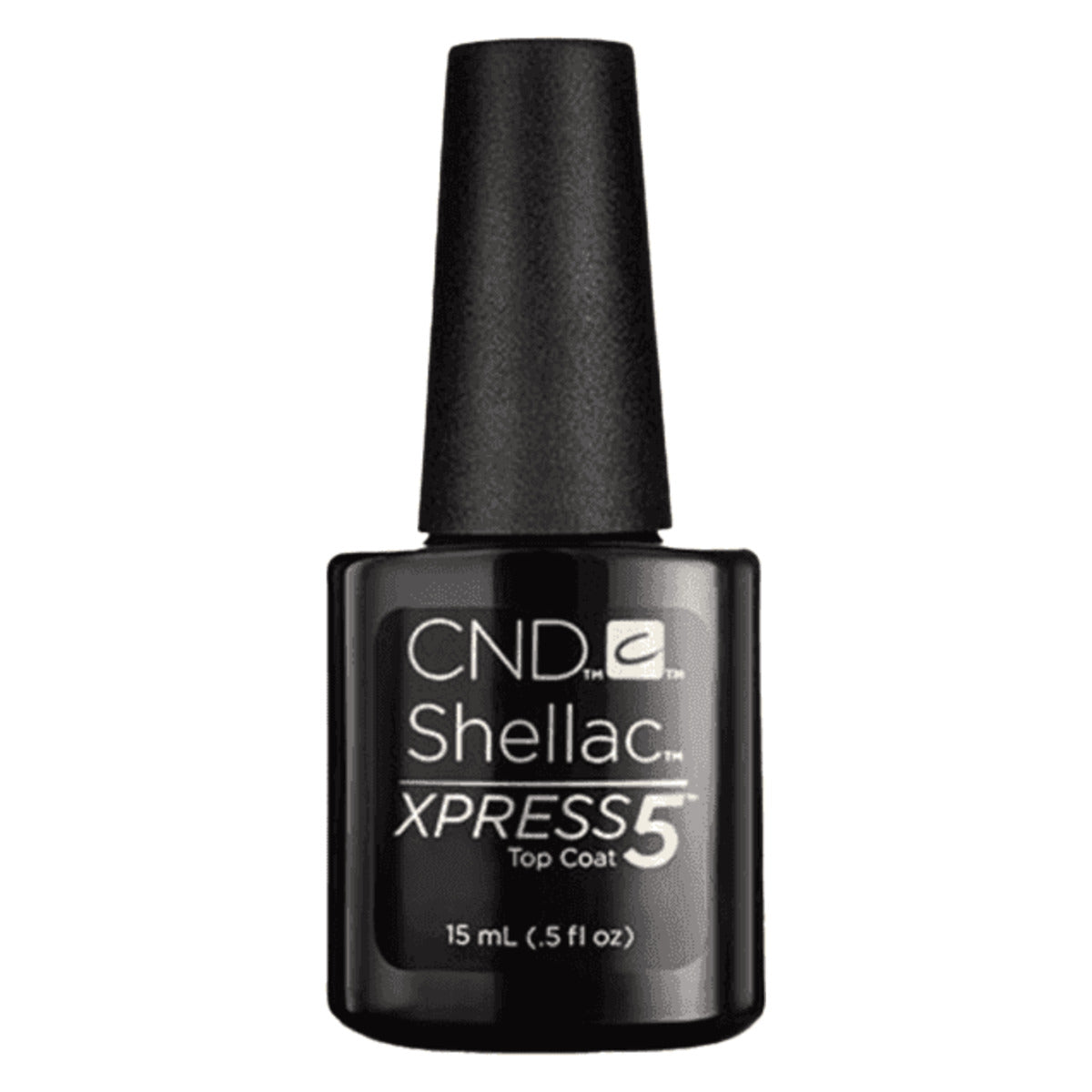 CND SHELLAC™ Xpress5 Top Coat 15ml – HEMA & TPO Free bottle on white background