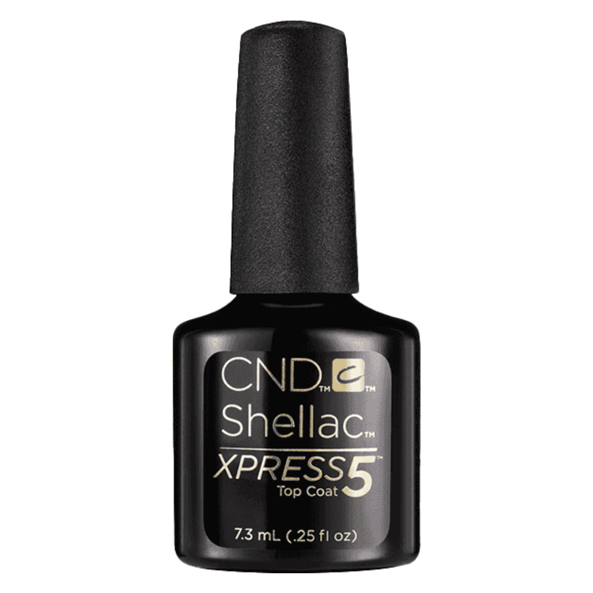 CND SHELLAC™ Xpress5 Top Coat 7.3ml – HEMA & TPO Free bottle on white background