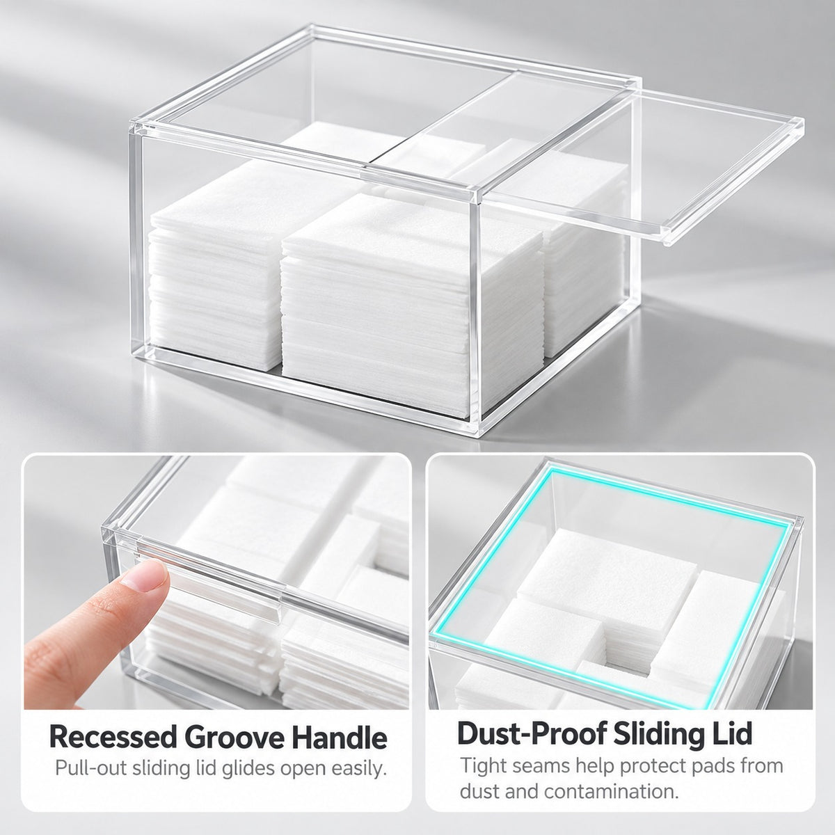 MR NAIL Cotton Pad Storage Box