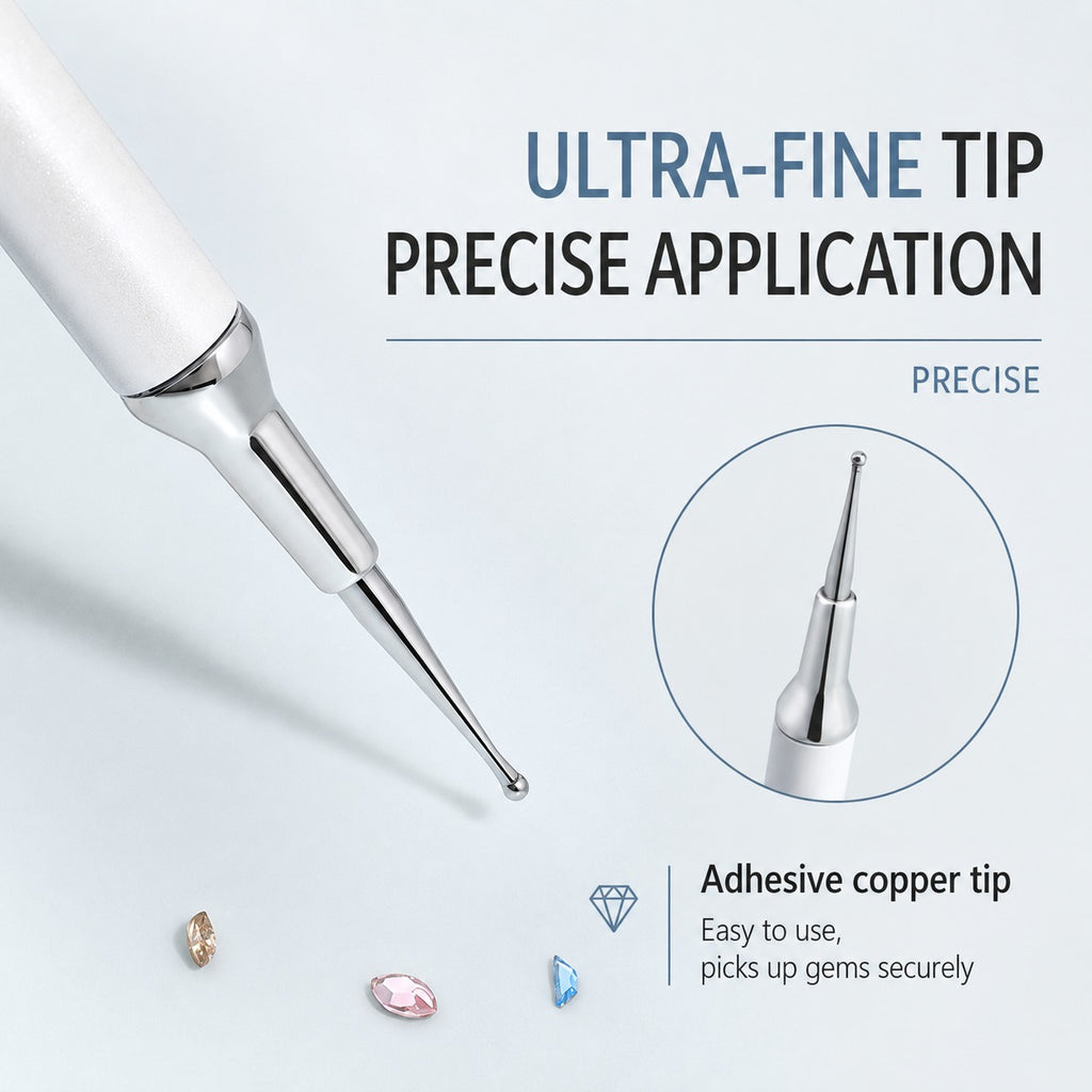 Dual-Ended Rhinestone Picker and Precision Nail Art Tool