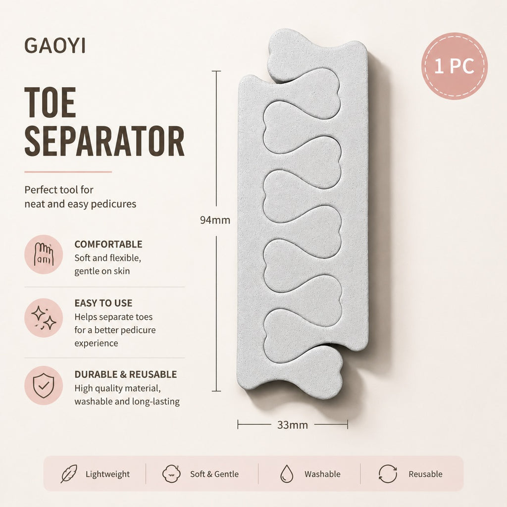 GAOY Toe Separator for Professional Pedicure – Soft Foam