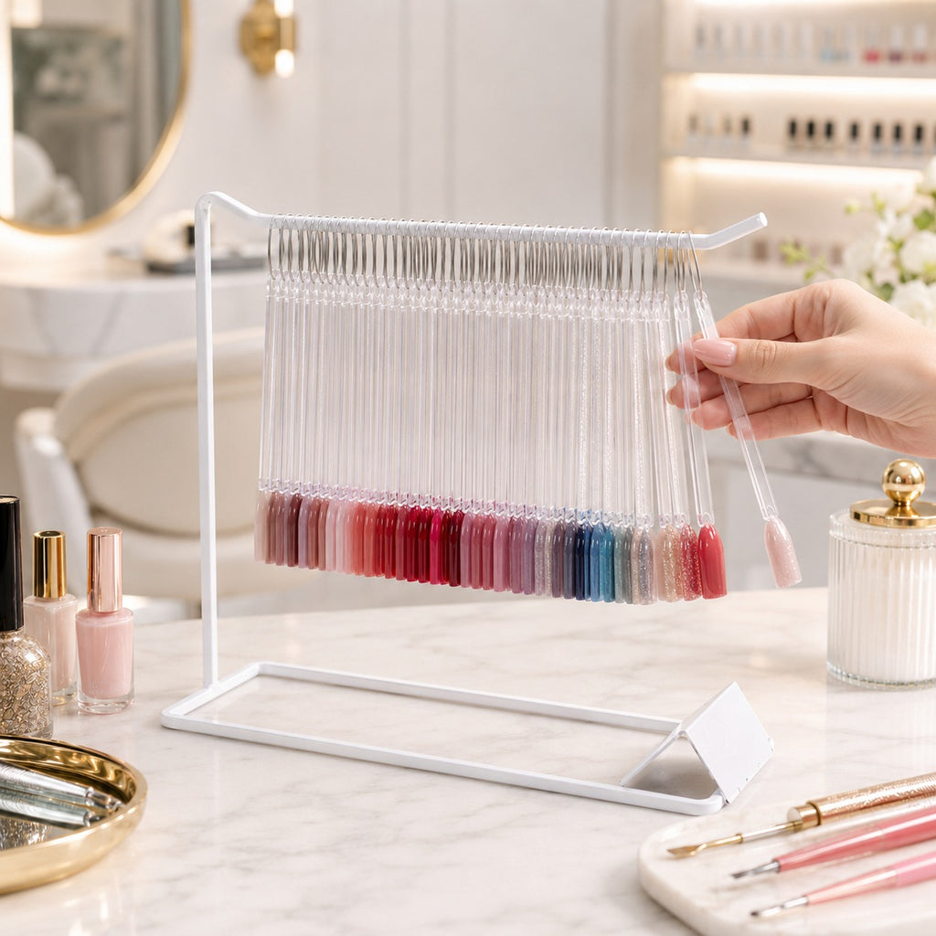 Heavy-Duty Metal Nail Polish Swatch Display Stand