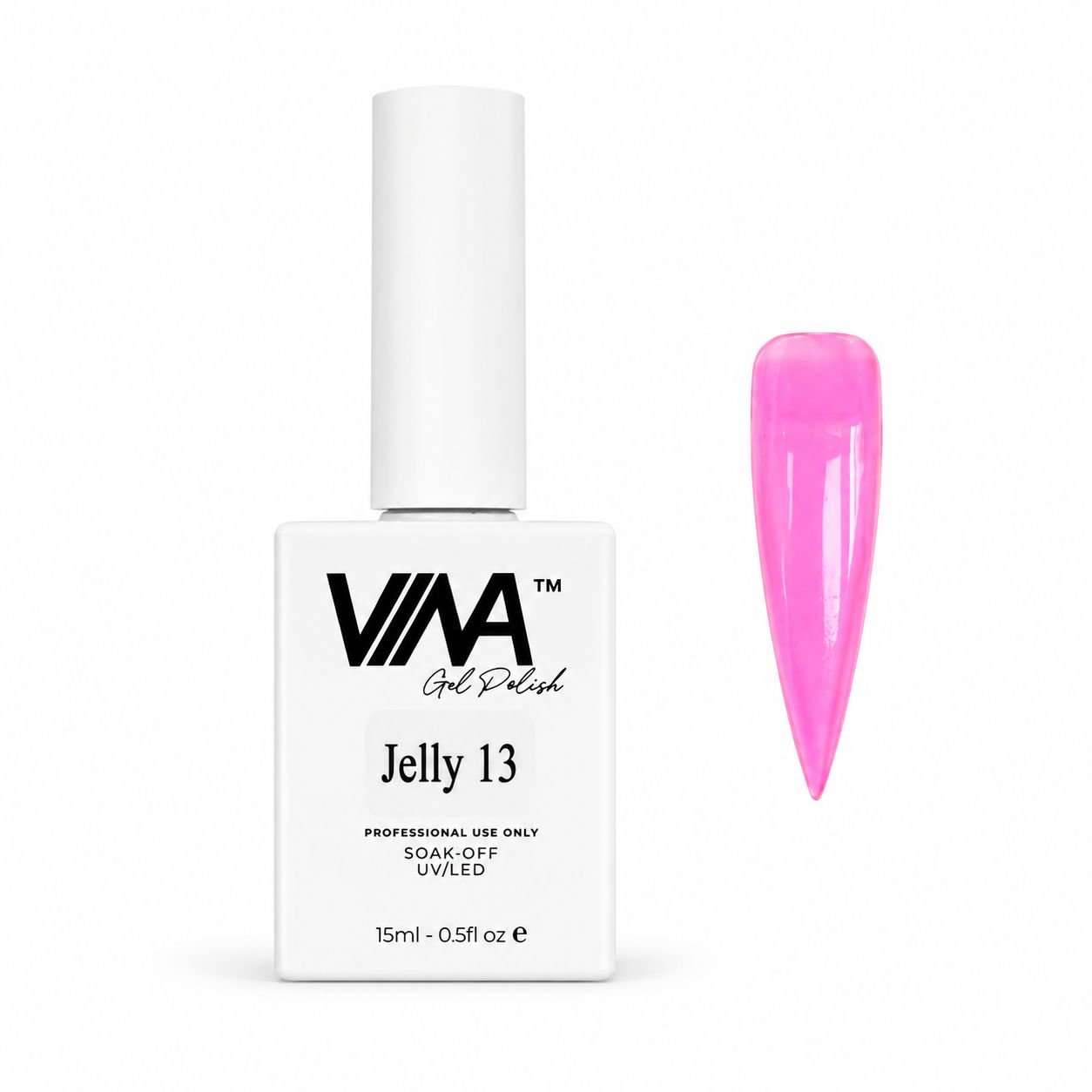 VINA Gel Polish Jelly Limited Collection 15ml HEMA & TPO Free