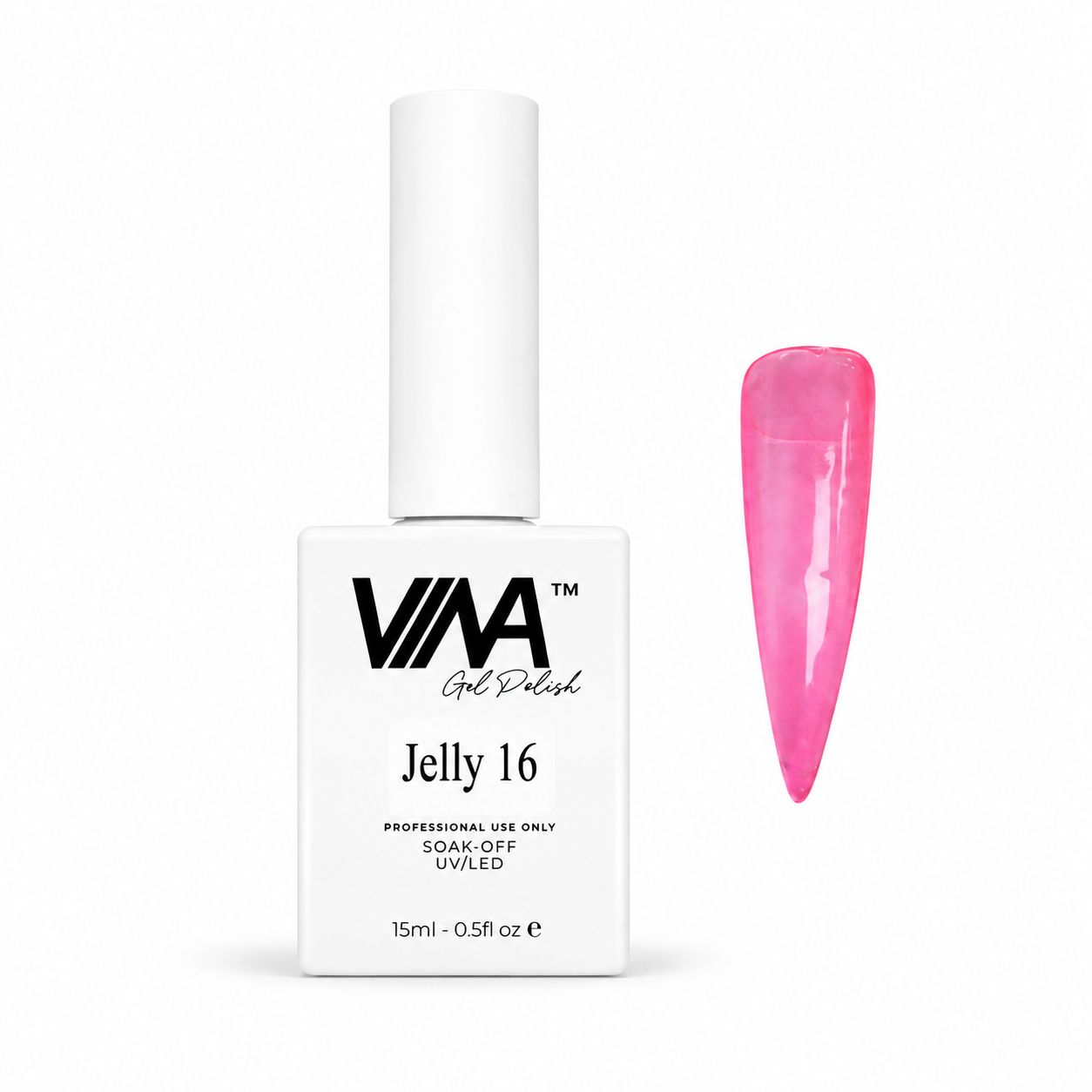 VINA Gel Polish Jelly Limited Collection 15ml HEMA & TPO Free