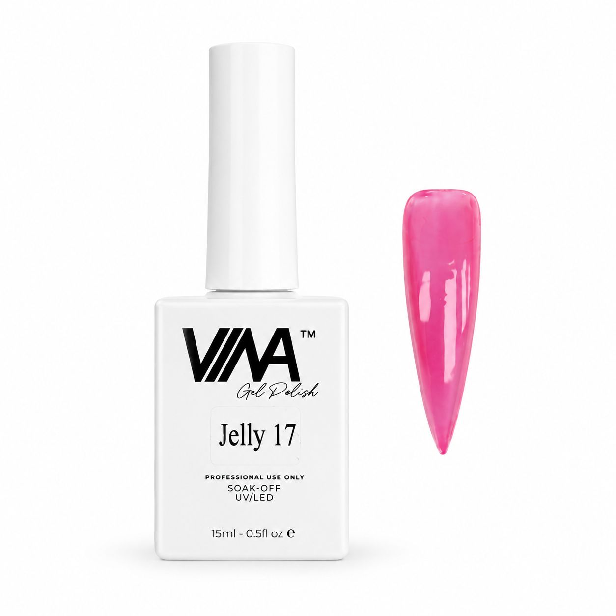 VINA Gel Polish Jelly Limited Collection 15ml HEMA & TPO Free