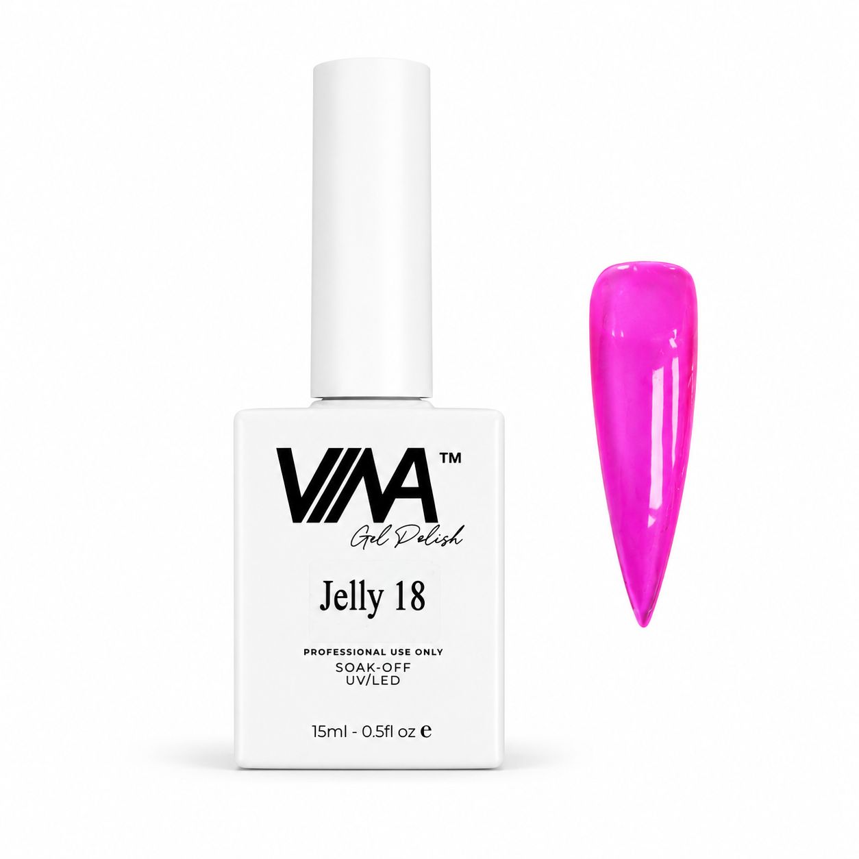 VINA Gel Polish Jelly Limited Collection 15ml HEMA & TPO Free