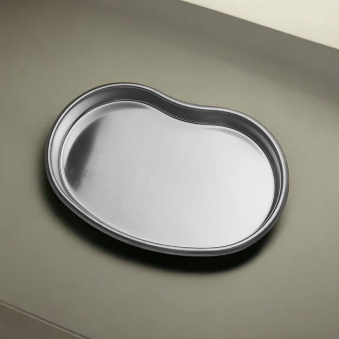 Pedicure Manicure Stainless Steel Tray - Kidney Shape