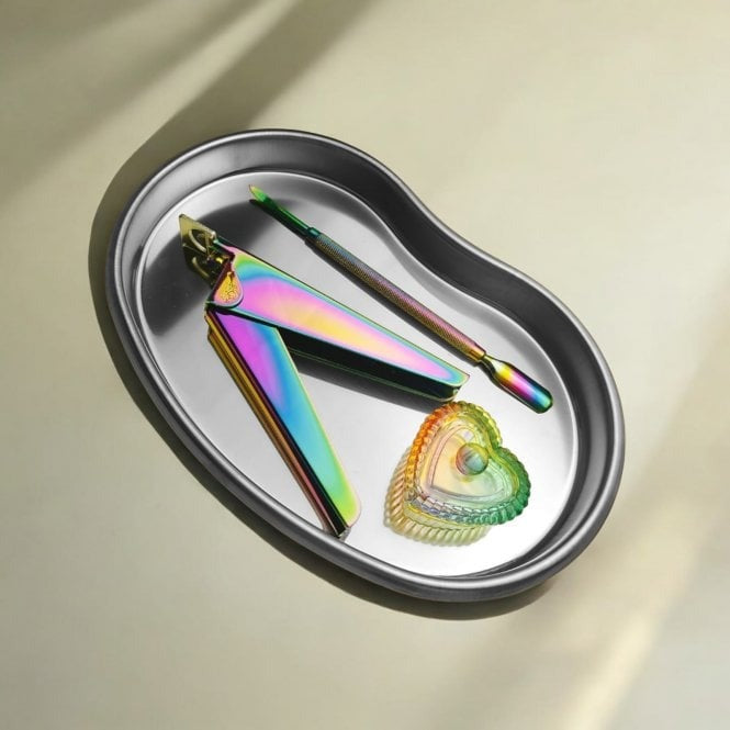 Pedicure Manicure Stainless Steel Tray - Kidney Shape