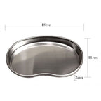 Pedicure Manicure Stainless Steel Tray - Kidney Shape