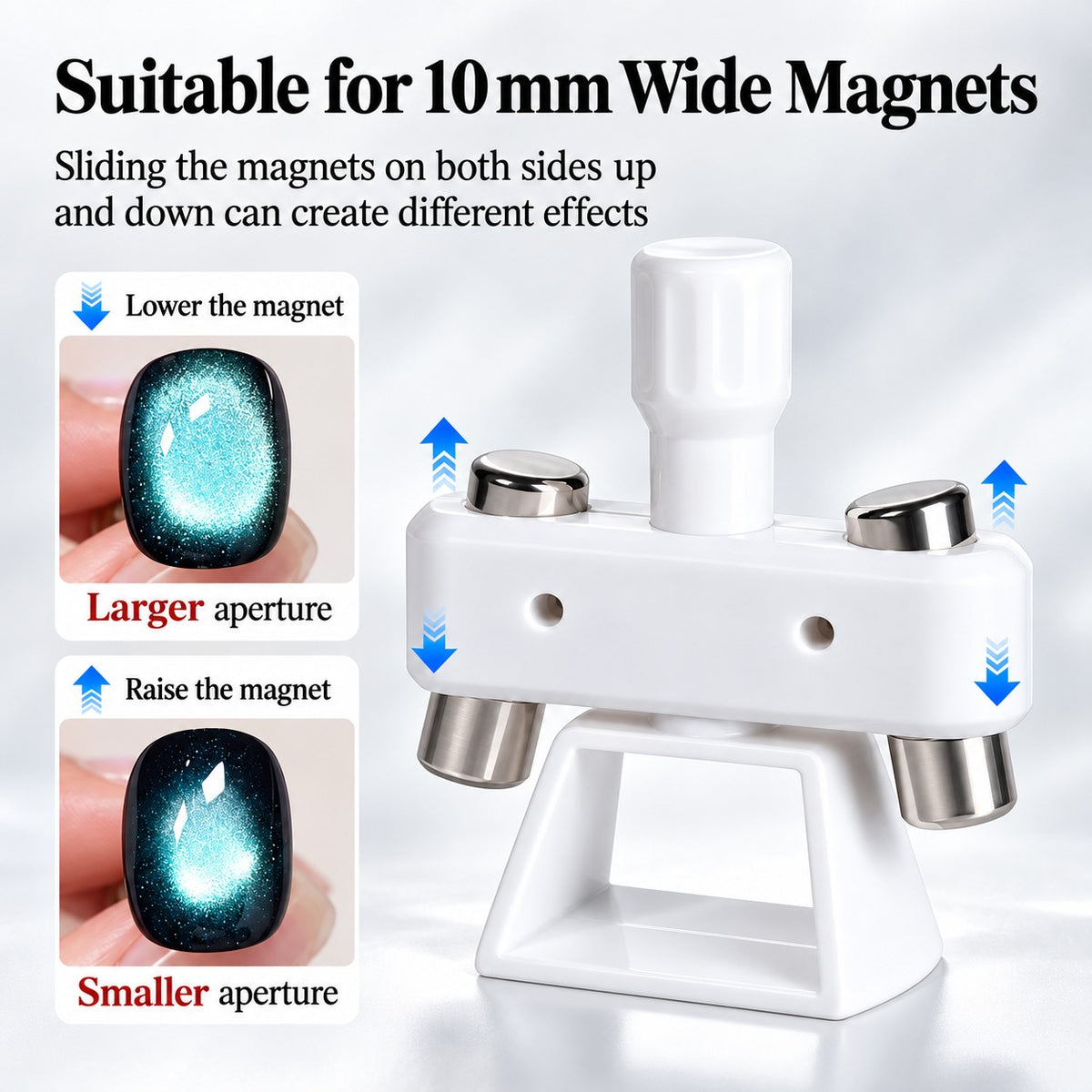 360° Rotating Cat Eye Nail Magnet – Glass Bead Effect Tool