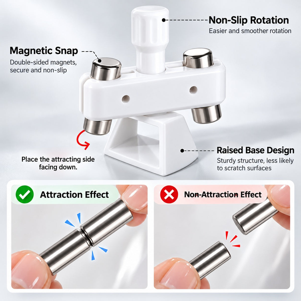 360° Rotating Cat Eye Nail Magnet – Glass Bead Effect Tool
