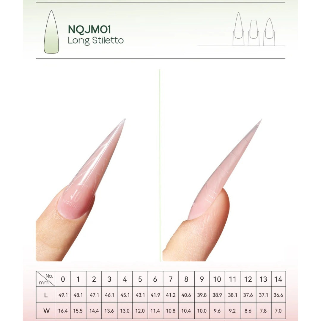 MODING Bio-Embed Nail Extension Dual-Form Tip Box (150pcs)