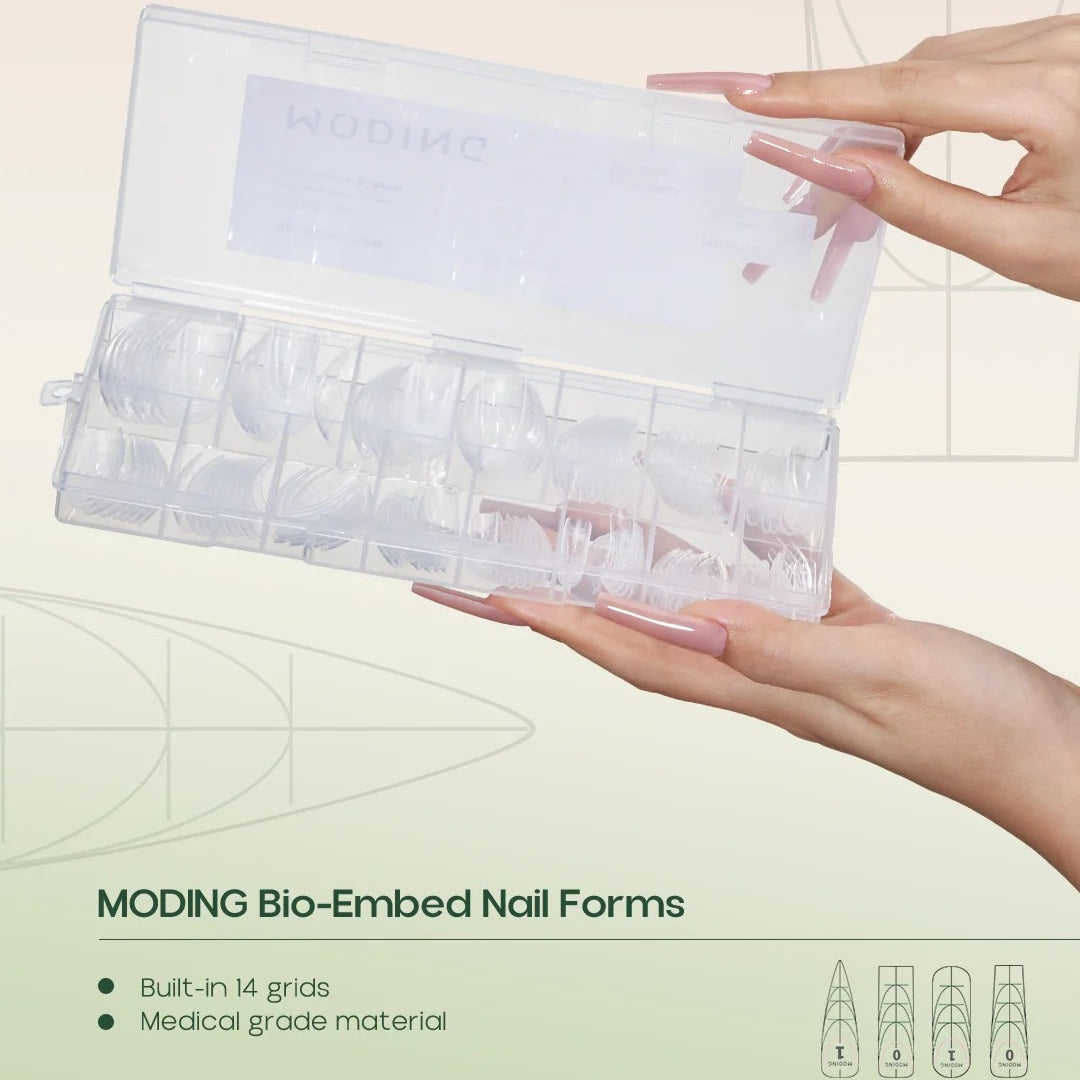 MODING Bio-Embed Nail Extension Dual-Form Tip Box (150pcs)