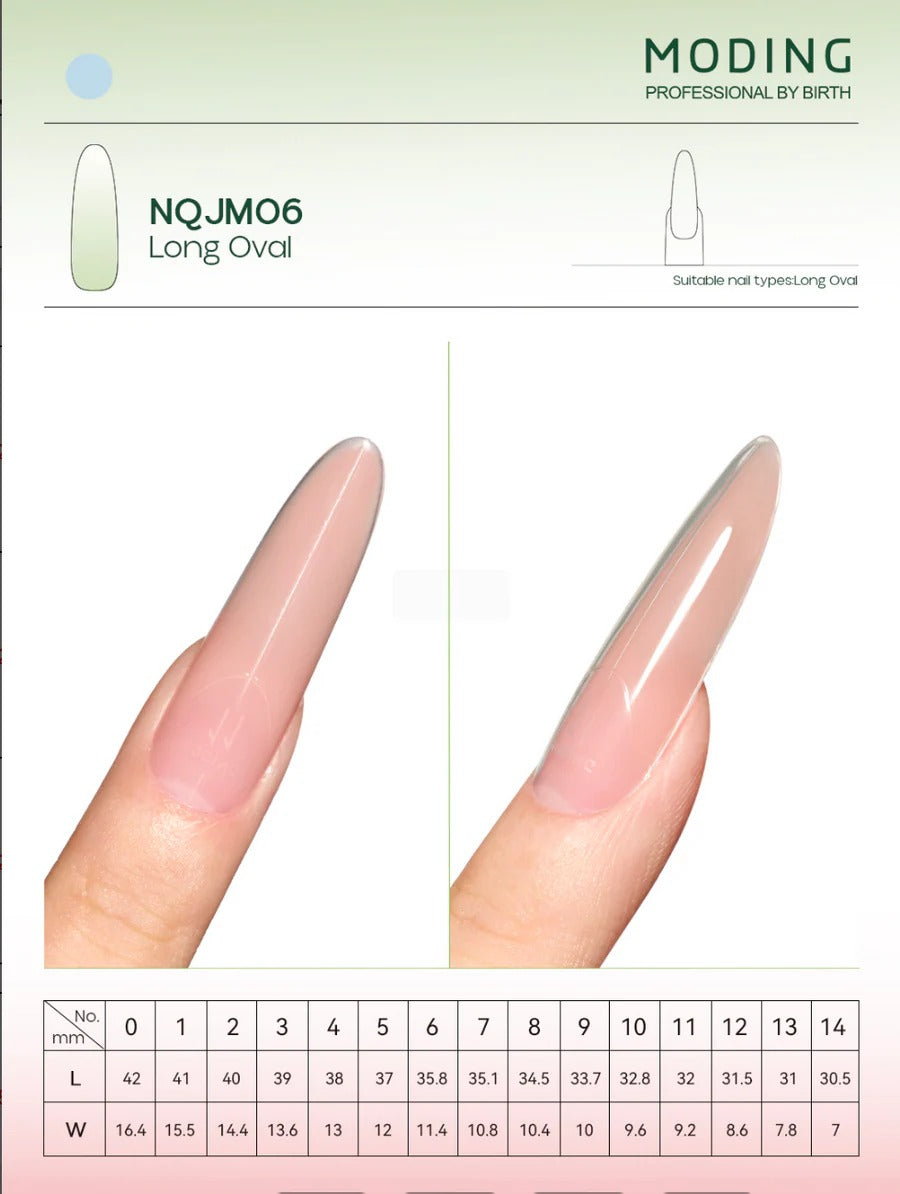 MODING Bio-Embed Nail Extension Dual-Form Tip Box (150pcs)
