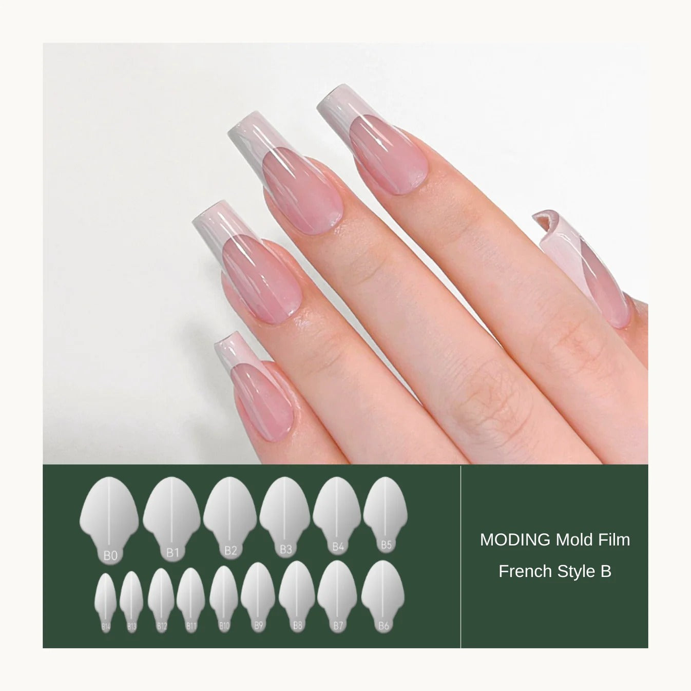 MODING Dual-Form Nail Soft Silicone Stencil