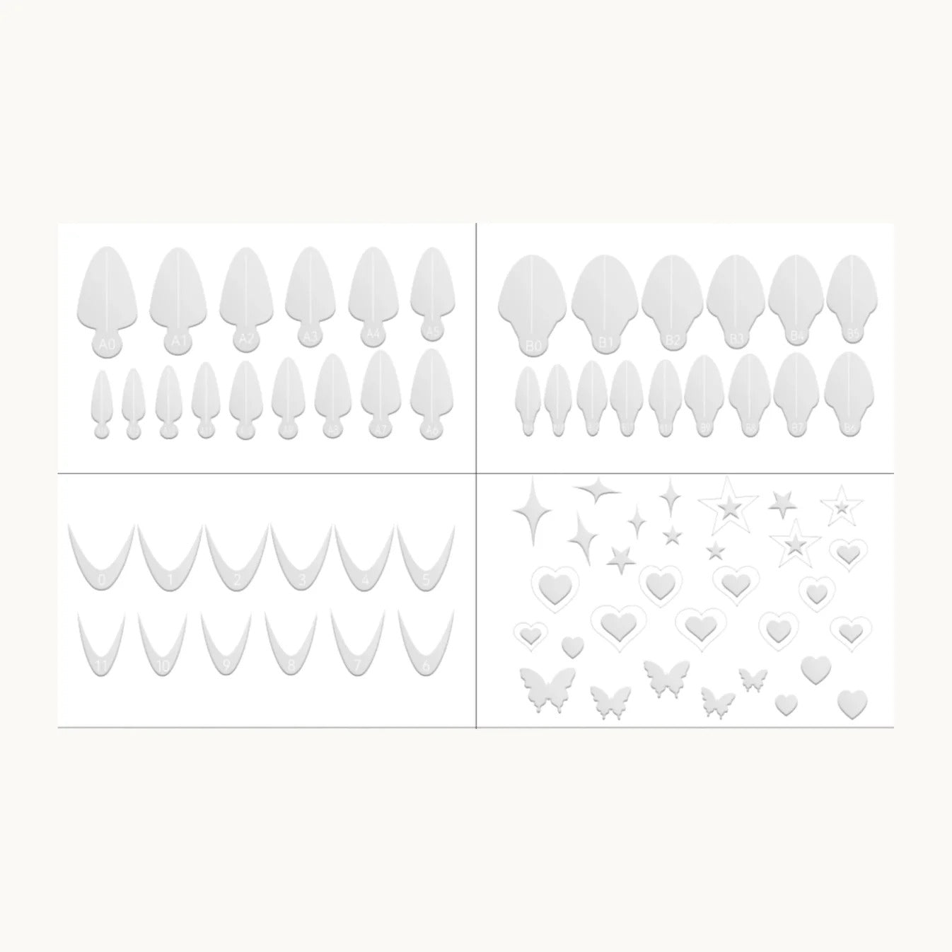 MODING Dual-Form Nail Soft Silicone Stencil