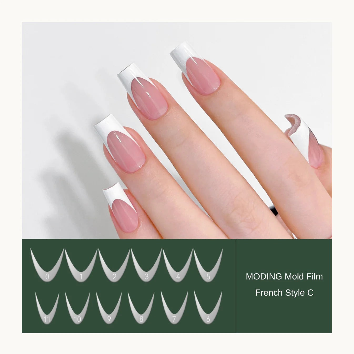MODING Dual-Form Nail Soft Silicone Stencil
