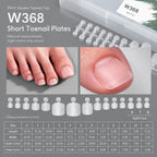 MR NAIL Clear Matte Press On Pedicure Toenail Tips - 11 size (360pcs)