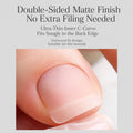 MR NAIL Clear Matte Press On Pedicure Toenail Tips - 11 size (60pcs)