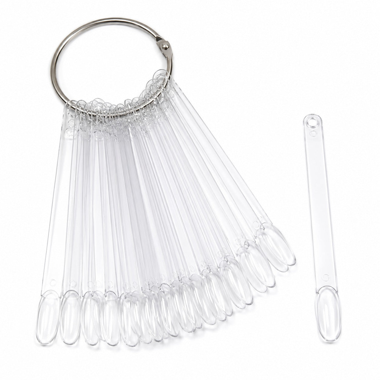 Nail Display Ring Almond Tips 50pcs Clear