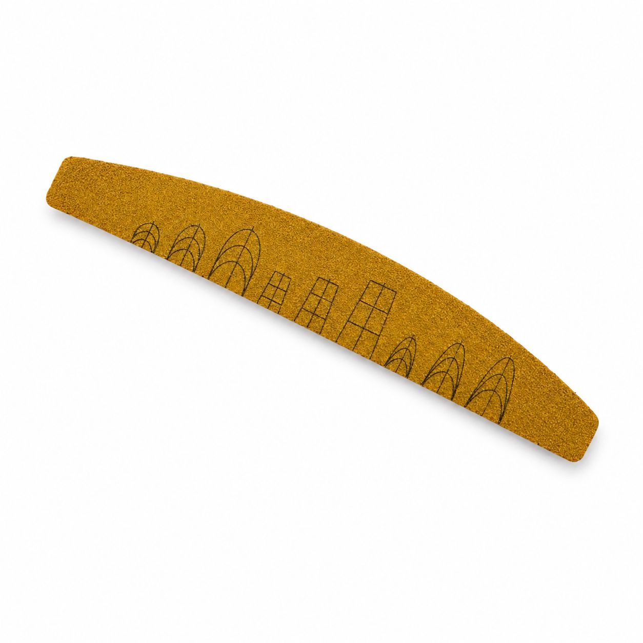 Washable Nail File with Ruler & Shape Guide – Dual Grit 100/180