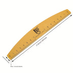 Washable Nail File with Ruler & Shape Guide – Dual Grit 100/180