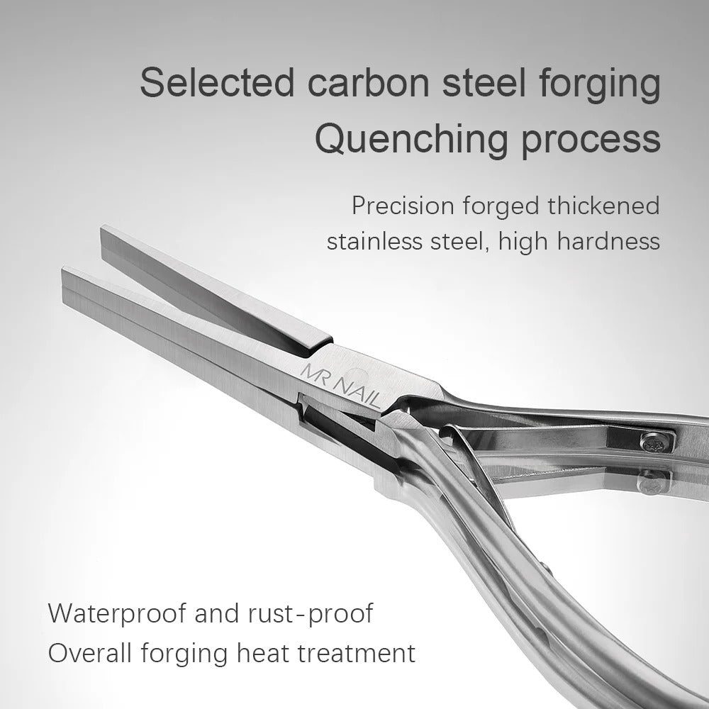 MR NAIL Anti Rust Nail Sculpting Clamp – Long Pointed Tip for Building & Extending Nails