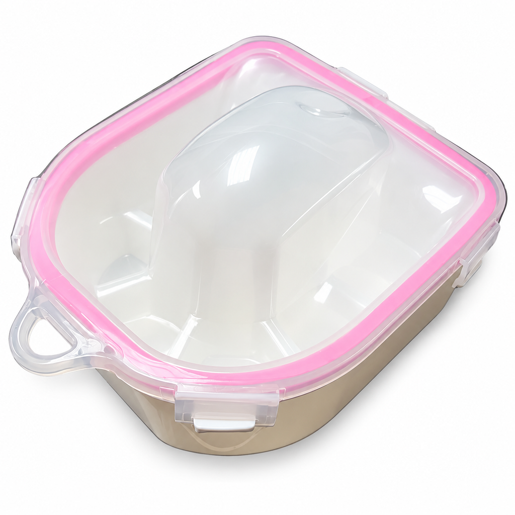 Pink & White Nail Spa Manicure/Soak Off Bowl