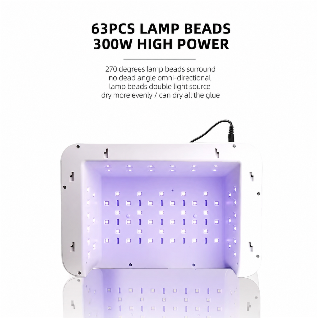 2 in 1 UV/LED Hand Pillow Nail Lamp - Automatic Sensor