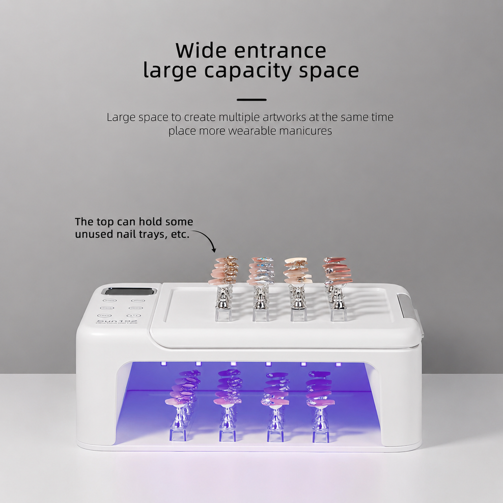 2 in 1 UV/LED Hand Pillow Nail Lamp - Automatic Sensor