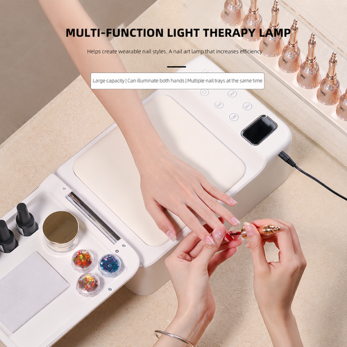 2 in 1 UV/LED Hand Pillow Nail Lamp - Automatic Sensor